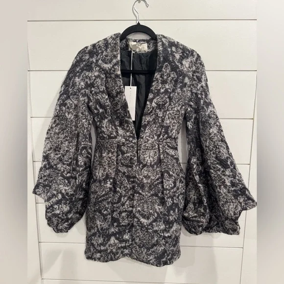 NWT Stella McCartney wool print kimono coat - Picture 5 of 9